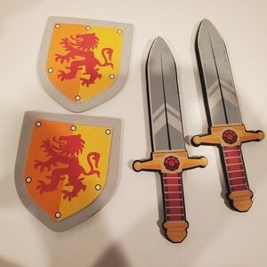 Ryans World Kids Toy Sword and Shield Set Preowned